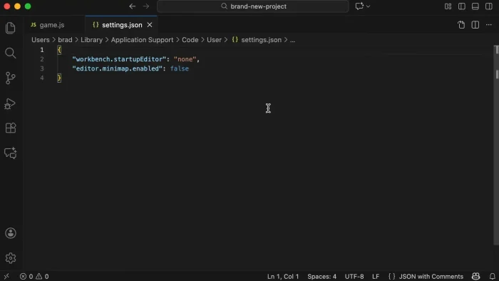 Edit settings json 005 Edit settings json 005