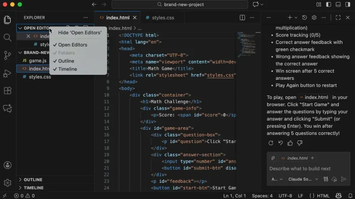 Remove clutter on vs code 003 Remove clutter on vs code 003
