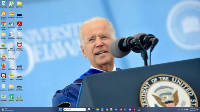 Joe biden theme screenshot