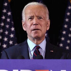 Joe biden campaign speech vertical