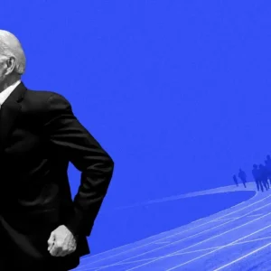 Joe biden running graphic illustration