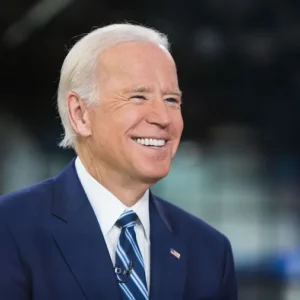 Joe biden smiling public event