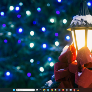Screenshot of christmas theme