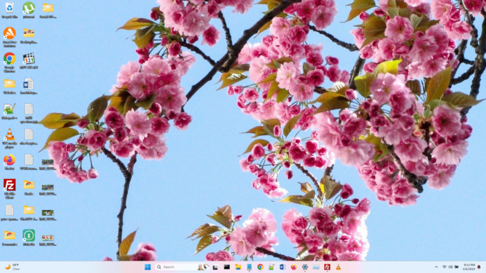 Screenshot spring theme