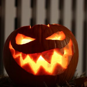 Carved jack o lantern outdoor