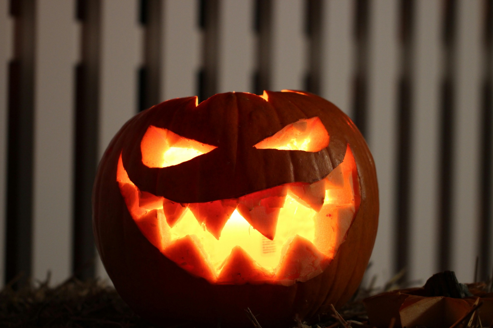 Carved jack o lantern outdoor