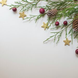Christmas decoration creative layout white background