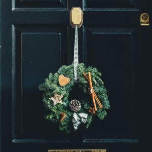 Christmas wreath door decoration