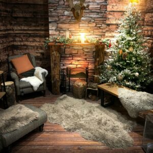 Cozy christmas living room decor