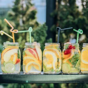 Fruit infused water jars