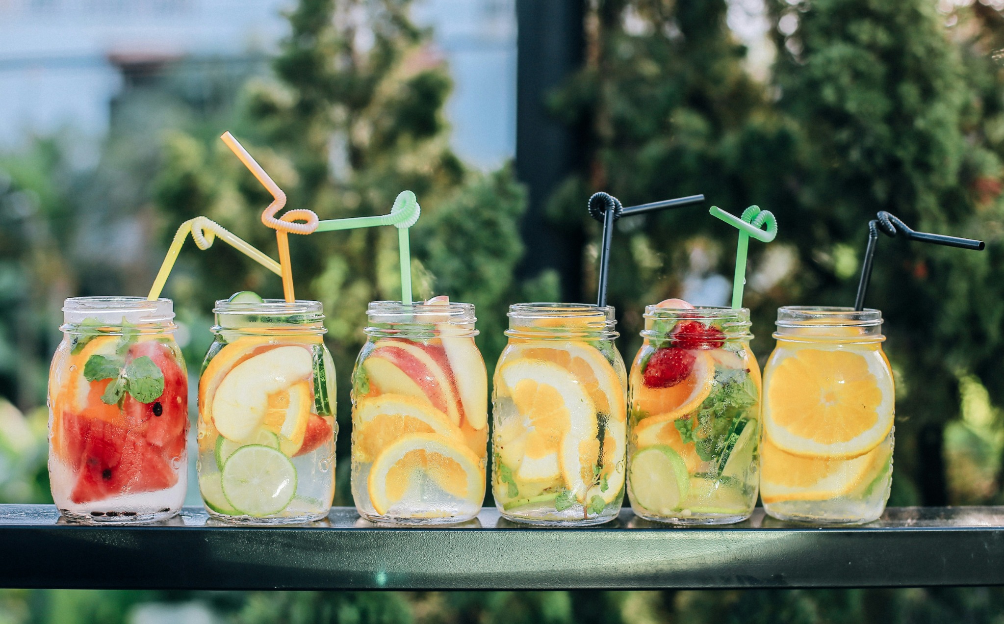 Fruit infused water jars