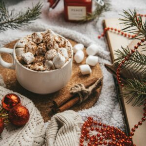 Hot chocolate marshmallows winter