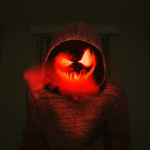 Jack o lantern head hoodie