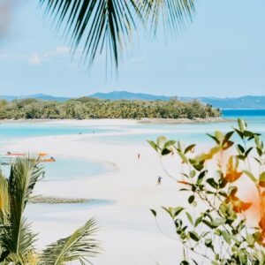 Tropical island beach view