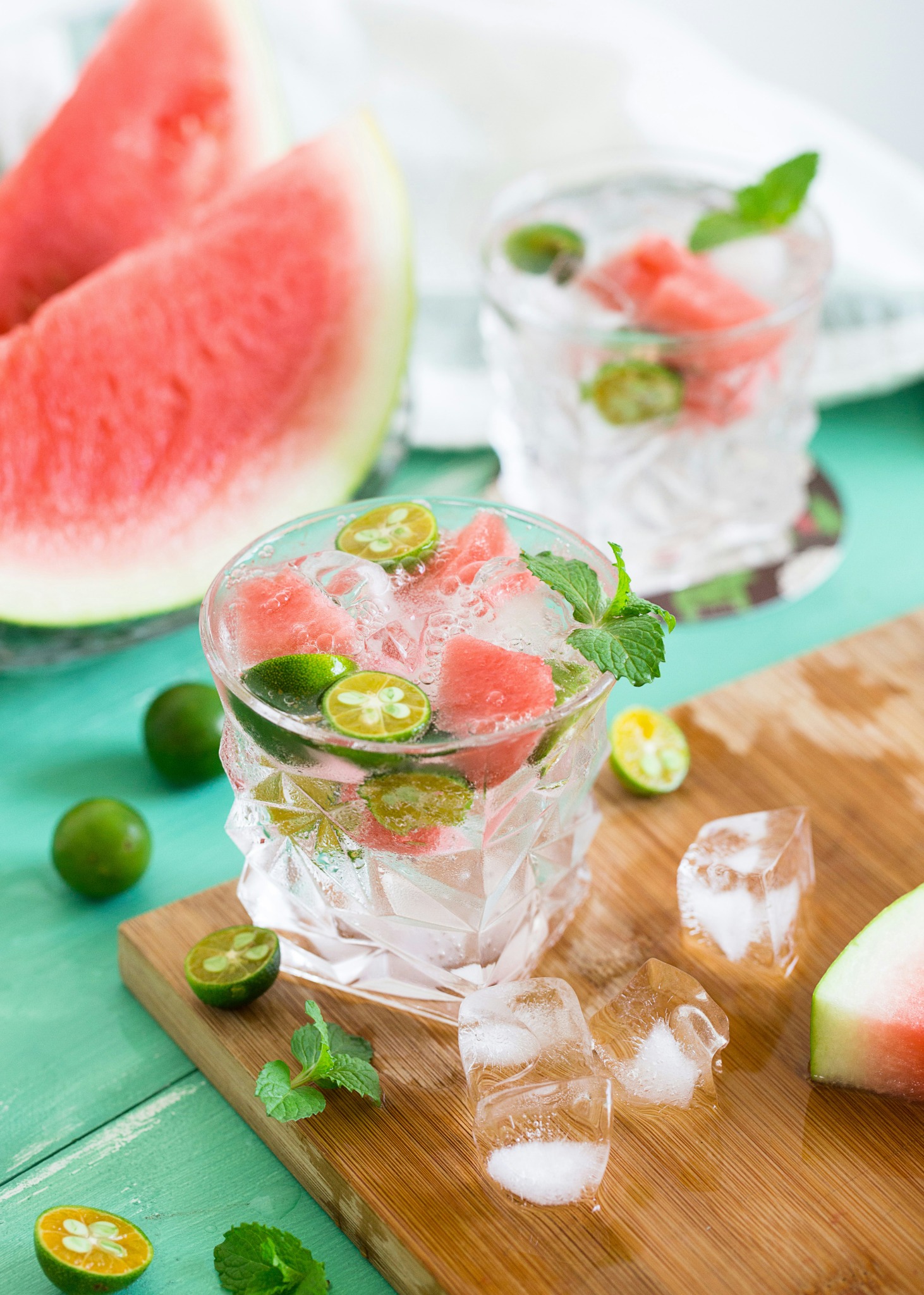 Watermelon mint cocktail