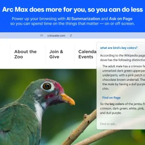 Arc max with ai summarization and ask on page