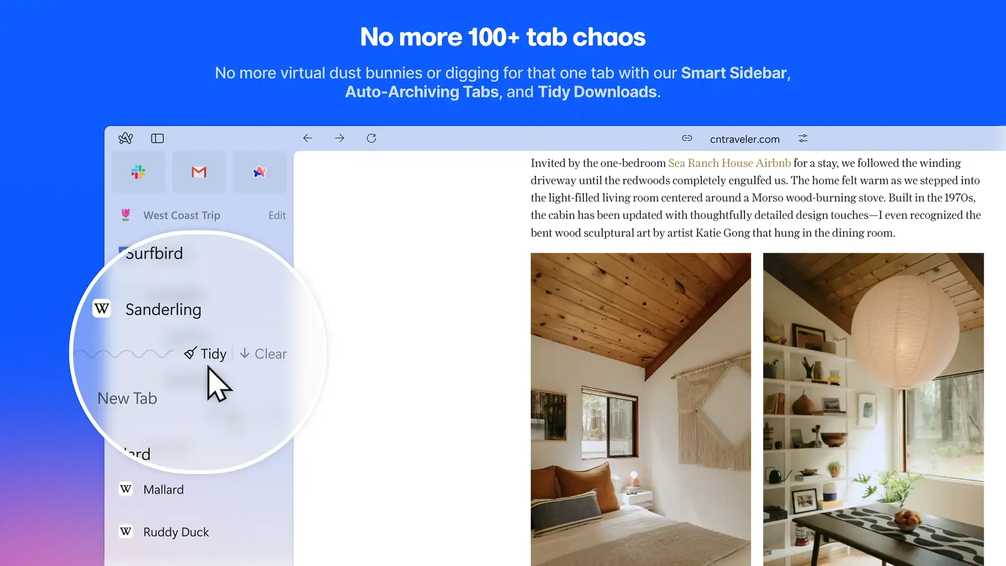 Auto archiving tabs and tidy downloads - Arc Browser for Windows