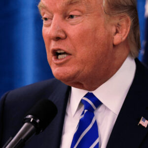 Donald trump blue tie speech wallpaper