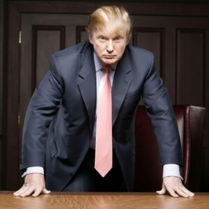 Donald trump boardroom table pose wallpaper
