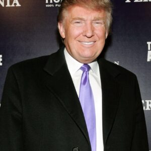 Donald trump purple tie event wallpaper