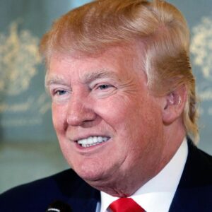Donald trump smiling teeth portrait wallpaper