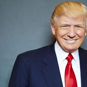 Donald trump smiling blue suit wallpaper