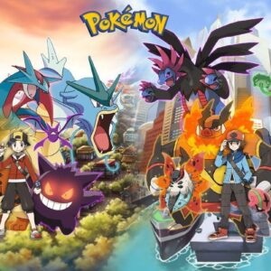 Pokemon cityscape fanart wallpaper