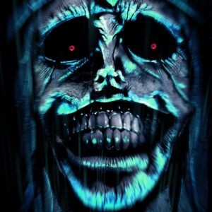 Solo leveling scary monster face blue