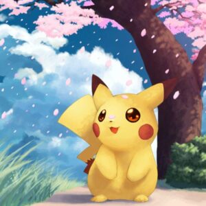 Cherry blossom pikachu wallpaper