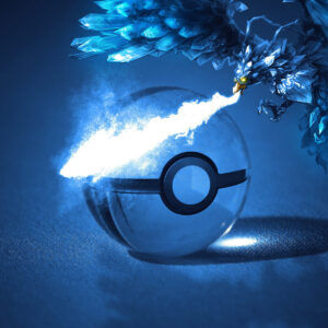 Frozen pokeball ice dragon attack wallpaper