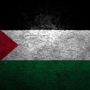 Grunge palestinian flag black background wallpaper
