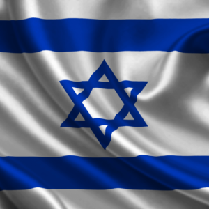 Israel flag silk texture wallpaper