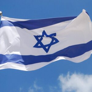 Israel flag sky photo wallpaper