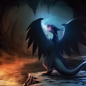 Mewtwo cave glowing orb wallpaper