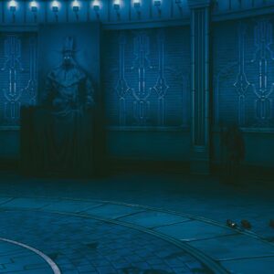 Mysterious throne room anime wallpaper