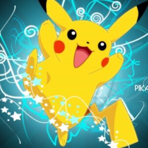 Pikachu celebration abstract art wallpaper