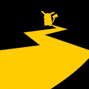 Pikachu minimalist art wallpaper