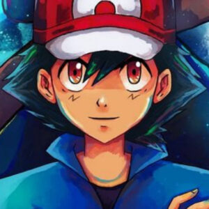 Pokemon trainer ash ketchum artistic wallpaper