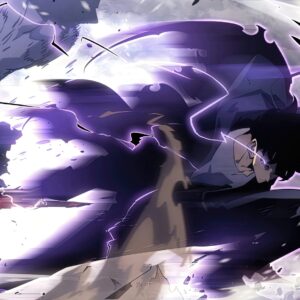 Sung jin woo battle scene anime wallpaper