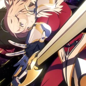 Sword wielding female warrior anime wallpaper