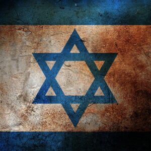 Vintage israel flag grunge wallpaper