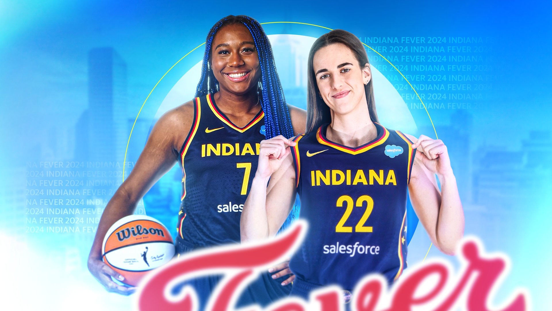 Caitlin clark with teammate wallpaper