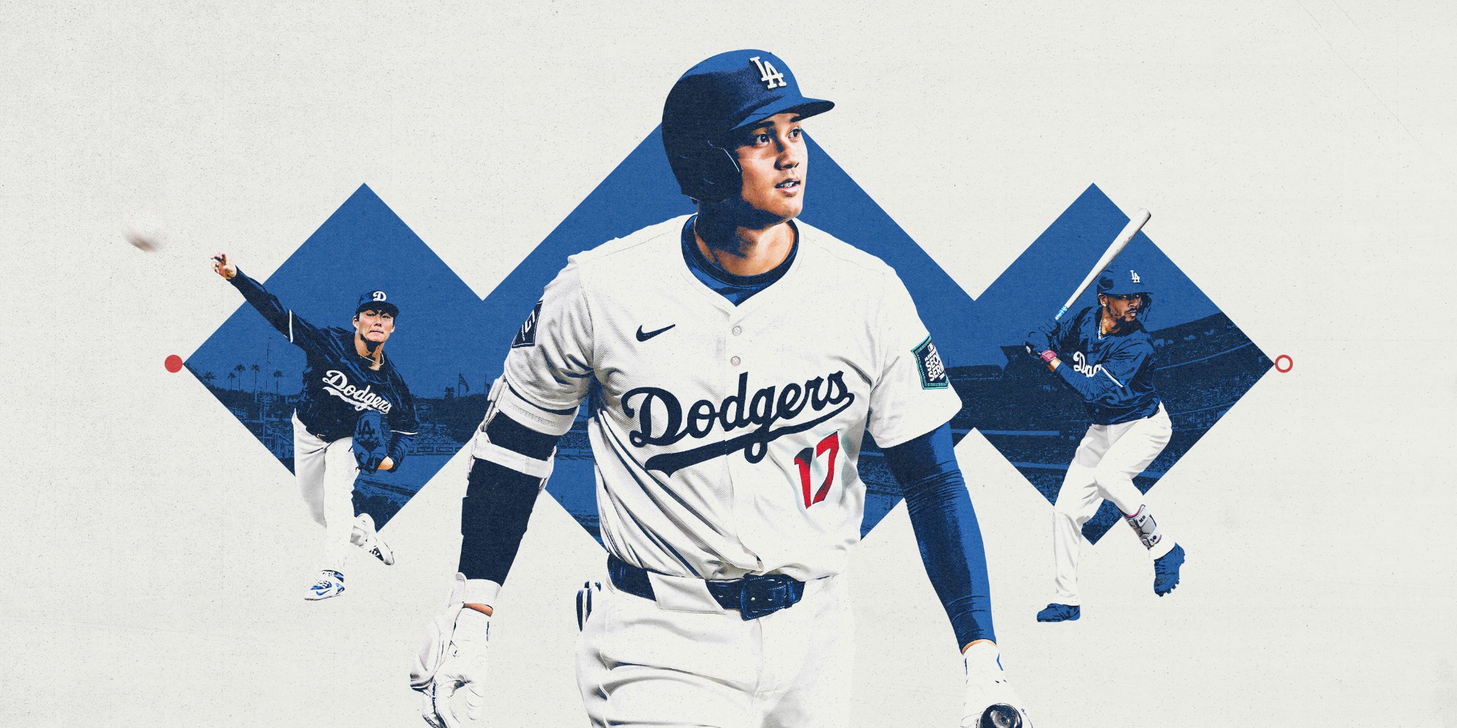 Shohei ohtani dodgers artistic collage