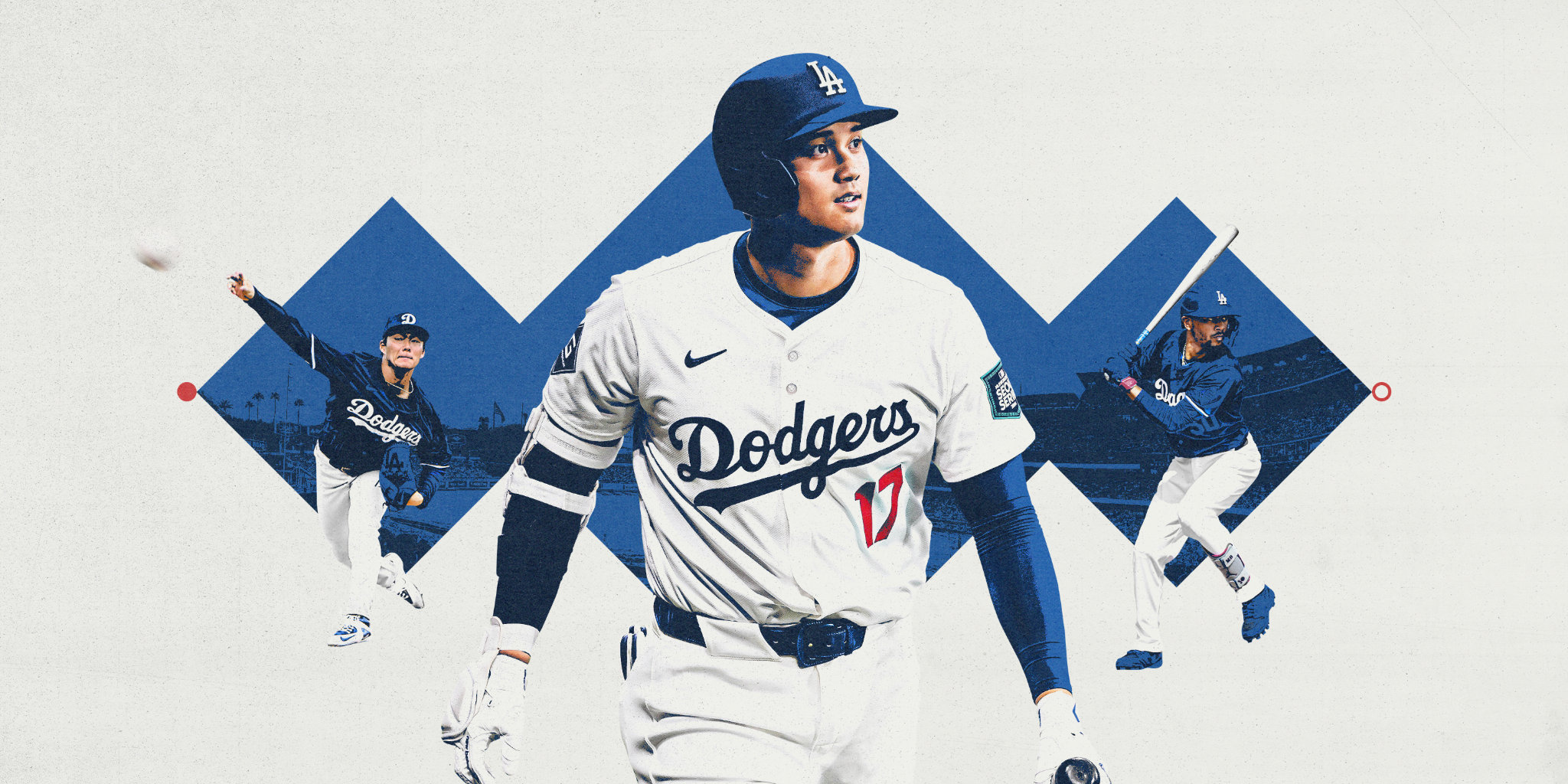 Shohei ohtani dodgers artistic collage