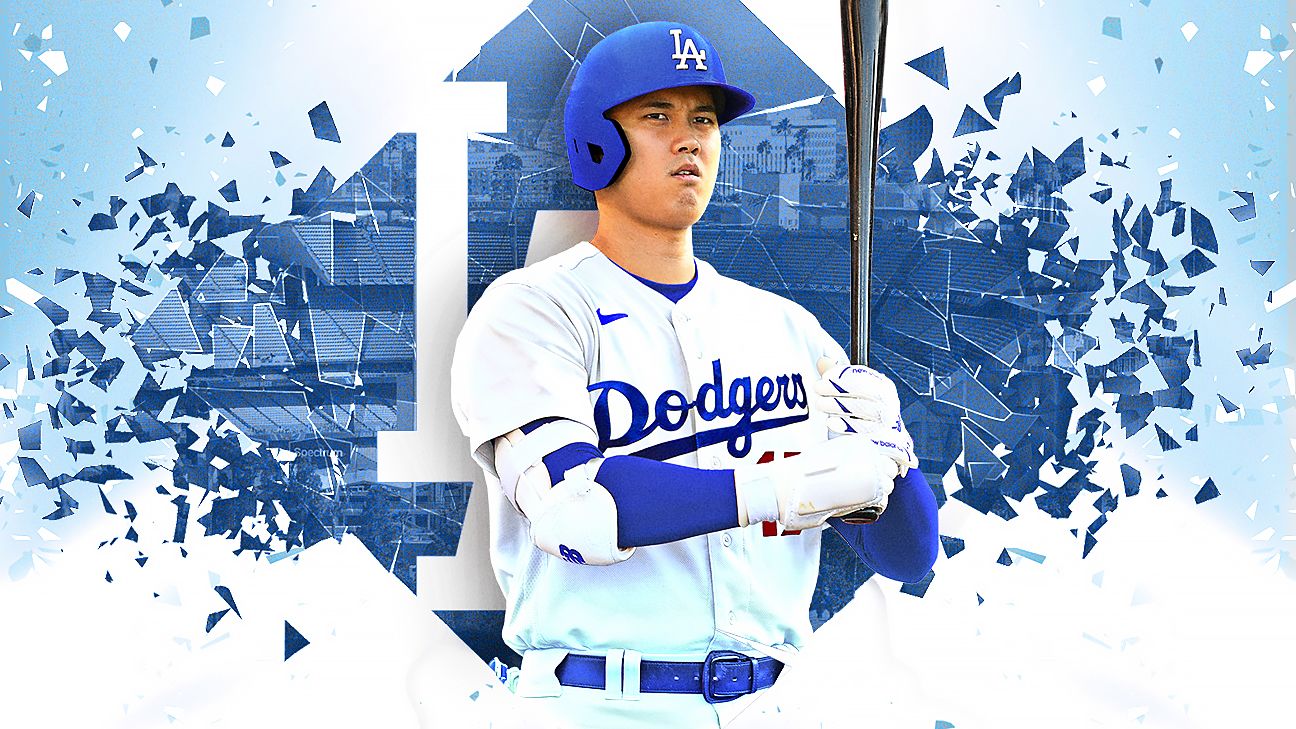 Shohei ohtani dodgers bat ready