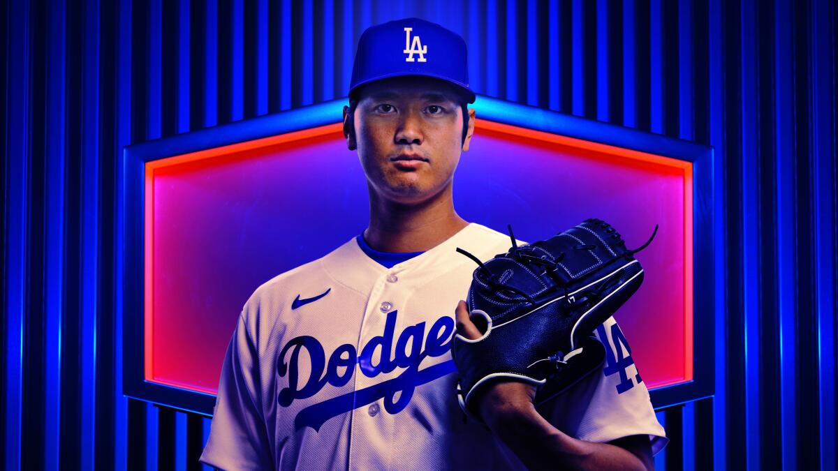 Shohei ohtani dodgers official portrait