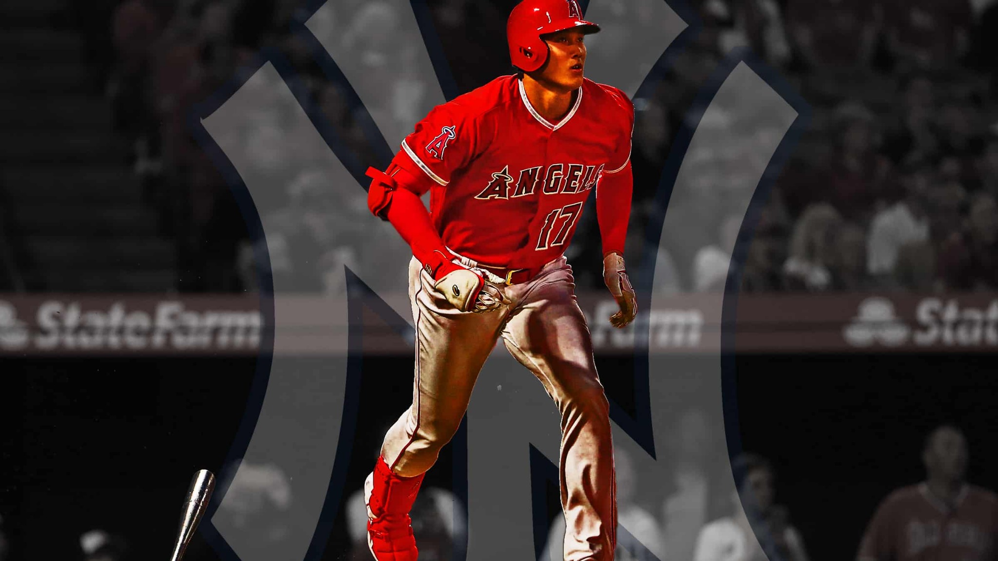 Shohei ohtani angels red jersey