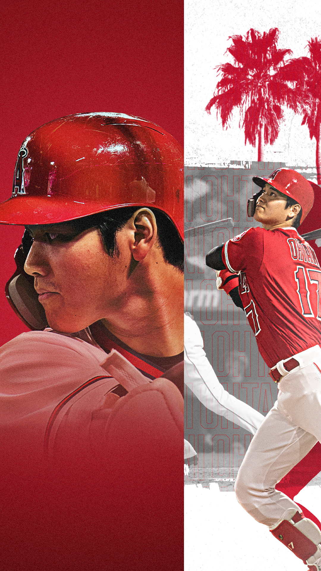 Shohei ohtani angels split screen wallpaper