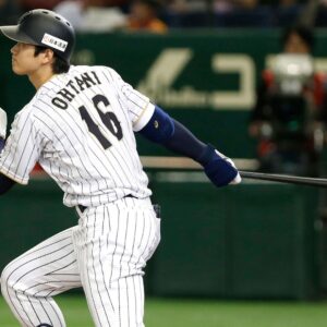 Shohei ohtani batting back view