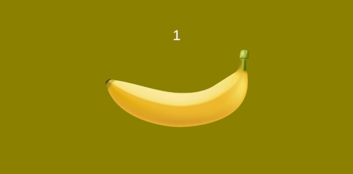 1 banana